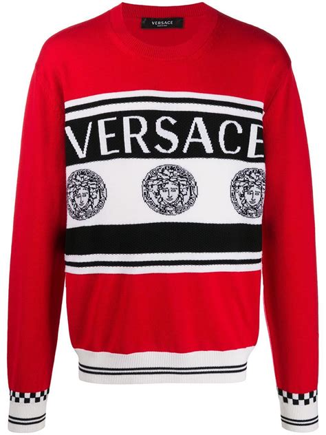 versace red sweater|Versace sweater cheap.